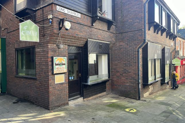 Retail premises to let in The Shambles, Chesterfield