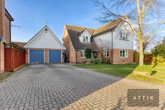 Detached house for sale in Bowling Green Close, Attleborough