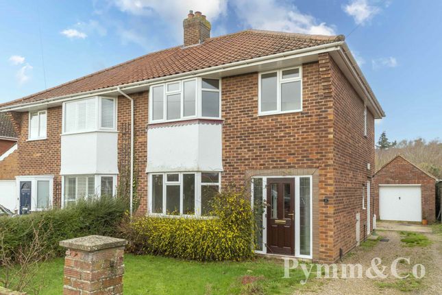 Thumbnail Semi-detached house for sale in Drayton Wood Road, Hellesdon