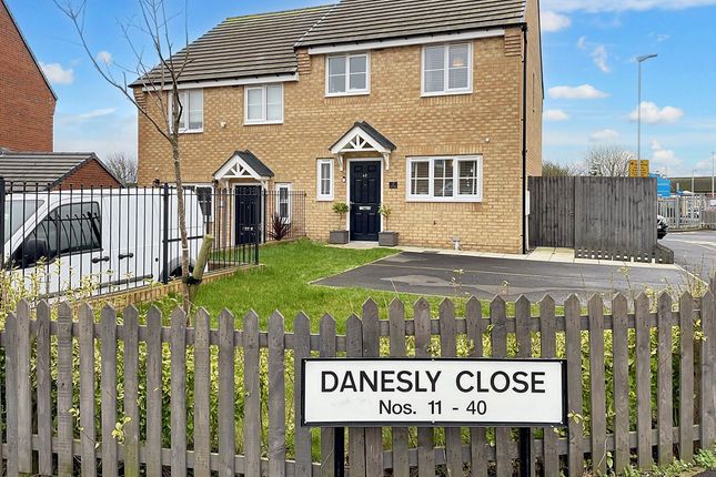 Thumbnail Semi-detached house for sale in Danesly Close, Peterlee