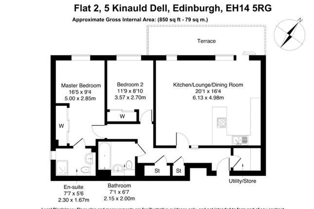 Flat for sale in Flat 2, 5 Kinauld Dell, Currie