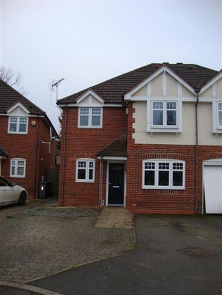 Thumbnail Semi-detached house to rent in Cropthorne Gardens, Solihull