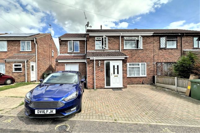 Thumbnail Semi-detached house for sale in Clover Way, Bradwell, Great Yarmouth