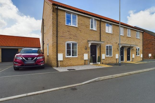 Thumbnail End terrace house for sale in Fincham Drive, Crowland, Peterborough