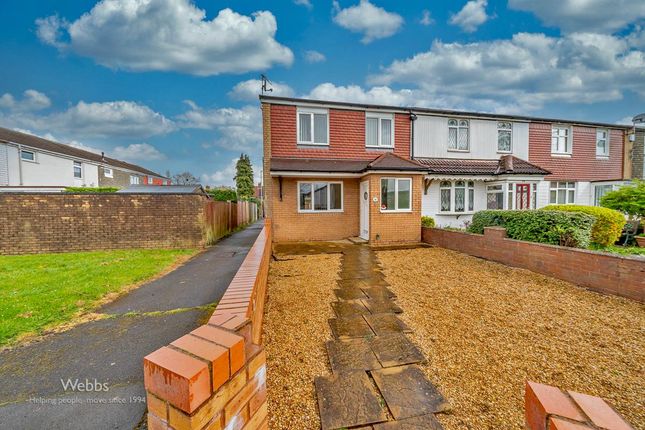 Thumbnail End terrace house for sale in Kempthorne Gardens, Bloxwich, Walsall