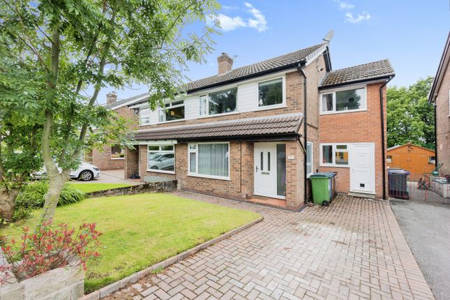 Thumbnail Semi-detached house for sale in Woodville Drive, Marple, Stockport, Greater Manchester