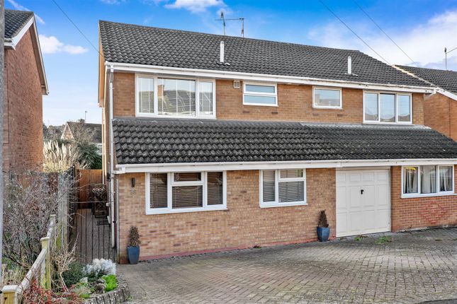 Thumbnail Semi-detached house for sale in Leabank Drive, Bevere, Worcester