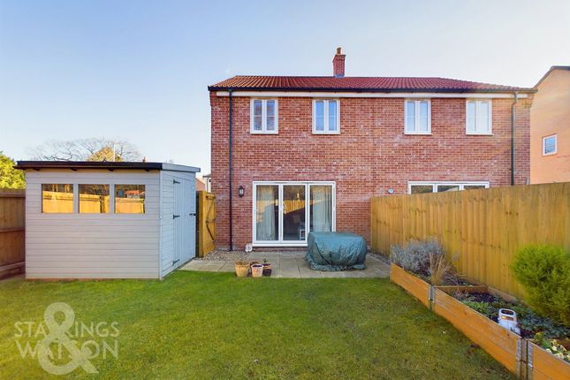 Semi-detached house for sale in Old Hall Road, Little Plumstead, Norwich