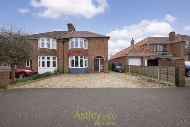 Thumbnail Semi-detached house for sale in Rosemary Road, Sprowston, Norwich