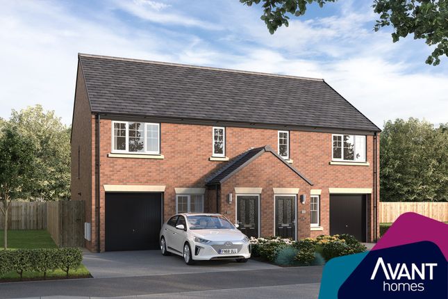 Thumbnail Semi-detached house for sale in "The Oakwood" at Cookson Way, Brough With St. Giles, Catterick Garrison