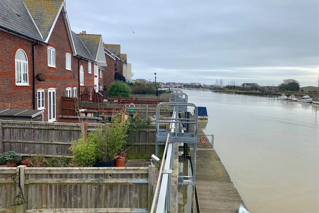 Thumbnail Town house to rent in The Waterside, River Road, Littlehampton