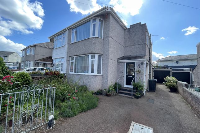Thumbnail Semi-detached house for sale in Hollycroft Road, Higher Compton, Plymouth