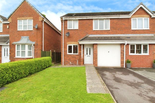 Thumbnail Semi-detached house for sale in Burgess Road, Coalville, Leicestershire