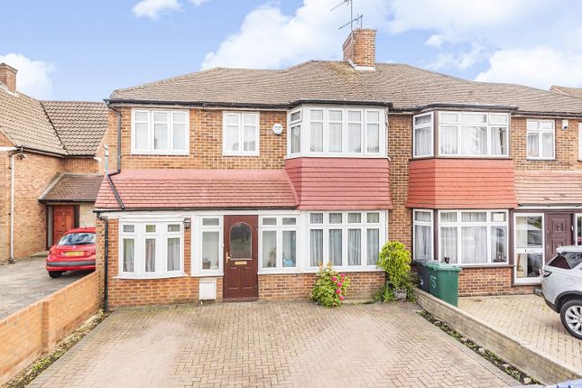 Thumbnail Semi-detached house for sale in Bullescroft Road, Edgware, Greater London.
