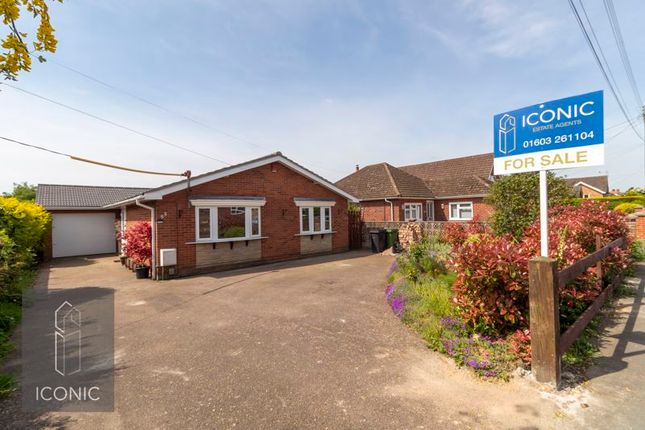 Detached bungalow for sale in Grove Avenue, New Costessey, Norwich