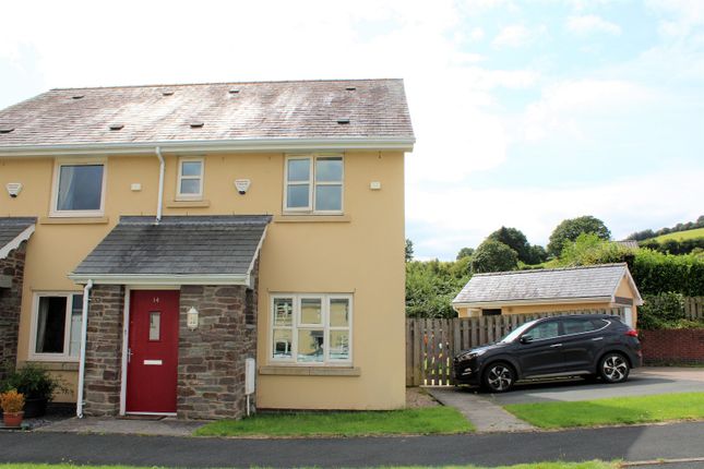 Semi-detached house for sale in Llys Meillion, Llyswen, Brecon, Powys.