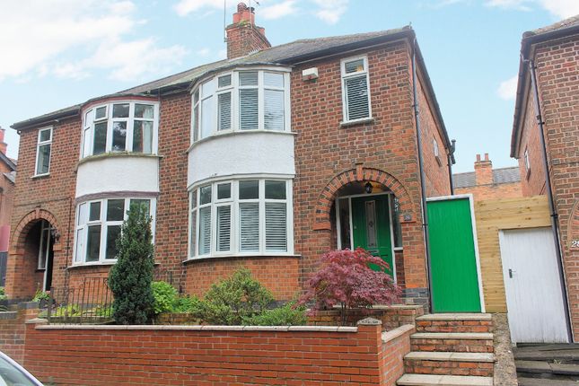 Thumbnail Semi-detached house for sale in Wentworth Road, West End, Leicester