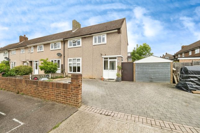 Thumbnail End terrace house for sale in Renown Close, Romford, Essex