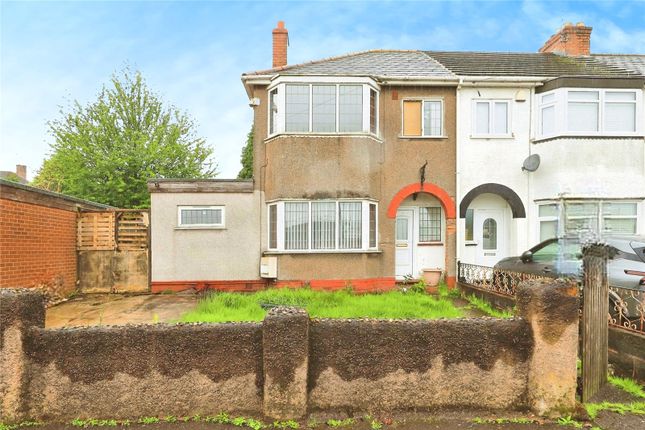 Thumbnail End terrace house for sale in Durberville Road, Wolverhampton, West Midlands