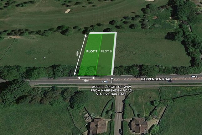 Thumbnail Land for sale in Plot 7, Land Adjacent To Foxwood Lodge, Harpenden Road, St. Albans, Hertfordshire