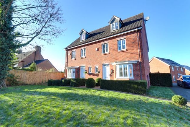 Thumbnail Semi-detached house for sale in Hunters Close, Great Haywood, Stafford