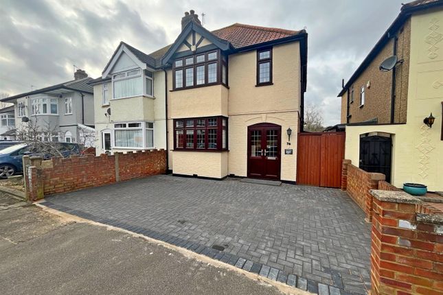 Thumbnail Semi-detached house for sale in Edison Avenue, Hornchurch
