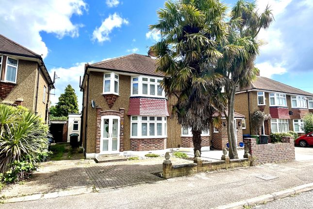 Thumbnail Semi-detached house for sale in Rhodrons Avenue, Chessington, Surrey.