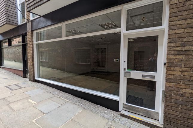 Retail premises to let in Jeffries Passage, Guildford