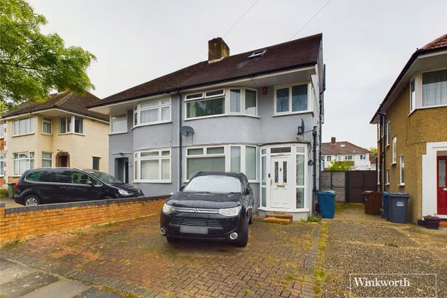 Thumbnail Semi-detached house for sale in Hermitage Way, Stanmore, Middlesex
