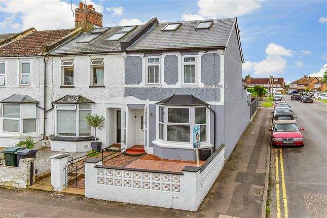 Thumbnail End terrace house for sale in Linden Road, Ashford, Kent