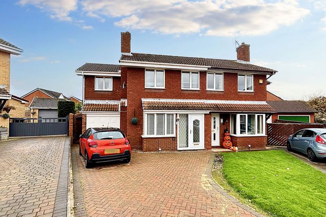 Thumbnail Semi-detached house for sale in Corby Grove, Peterlee