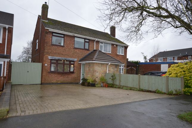 Thumbnail Semi-detached house for sale in Oakfield Avenue, Markfield, Leicestershire