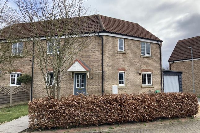 Thumbnail Semi-detached house for sale in Heron Croft, Soham, Ely