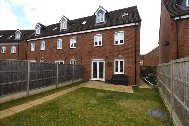 Thumbnail End terrace house for sale in Robins Crescent, Witham St. Hughs, Lincoln, Lincolnshire