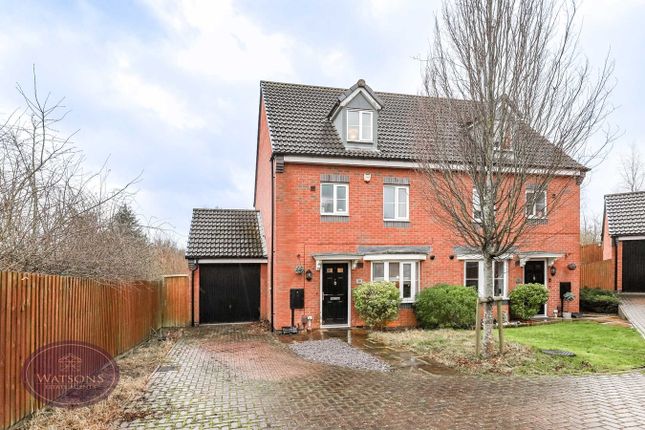 Semi-detached house for sale in Bacon Close, Giltbrook, Nottingham