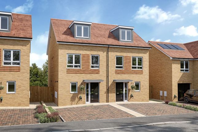 Semi-detached house for sale in "The Harrton - Plot 384" at Heathwood At Brunton Rise, Newcastle Great Park, Newcastle Upon Tyne