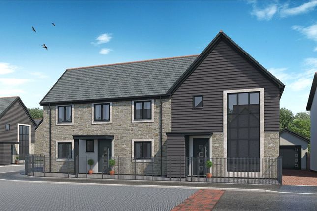 Thumbnail Semi-detached house for sale in Gwel Tregennow, Camborne, Cornwall