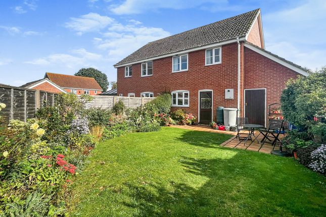 Thumbnail Semi-detached house for sale in Lewis Close, Hopton, Diss