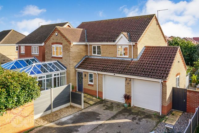 Thumbnail Detached house for sale in Caraway Drive, Bradwell, Great Yarmouth