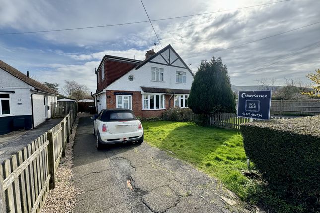 Thumbnail Semi-detached house for sale in Broad Road, Willingdon, Eastbourne, East Sussex
