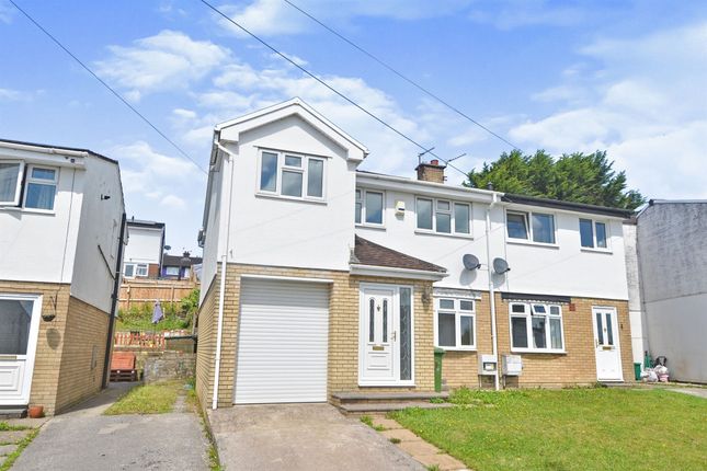 Thumbnail Semi-detached house for sale in Meadow Rise, Brynna, Pontyclun