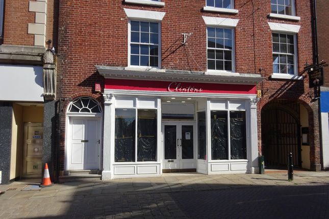Retail premises to let in High Street, Chesterfield
