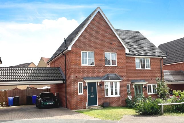 Thumbnail Semi-detached house for sale in Larch Way, Red Lodge, Bury St. Edmunds