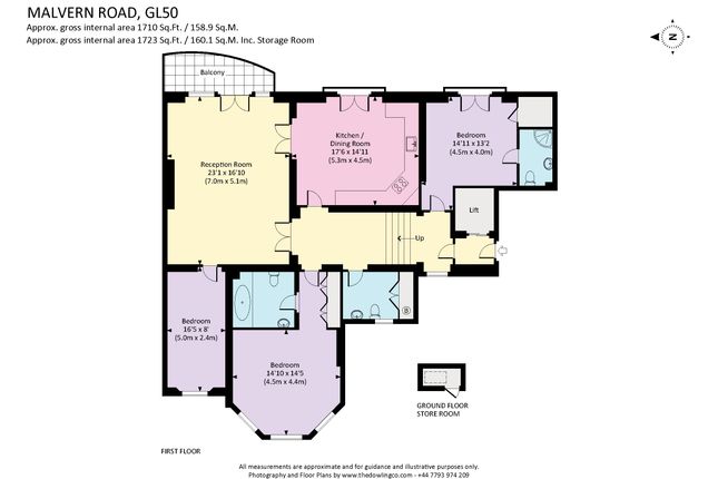 Flat for sale in Victoria Mansions, Malvern Road, Cheltenham, Gloucestershire