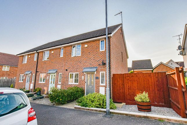 Thumbnail End terrace house for sale in Mortymer Close, Little Canfield, Dunmow, Essex
