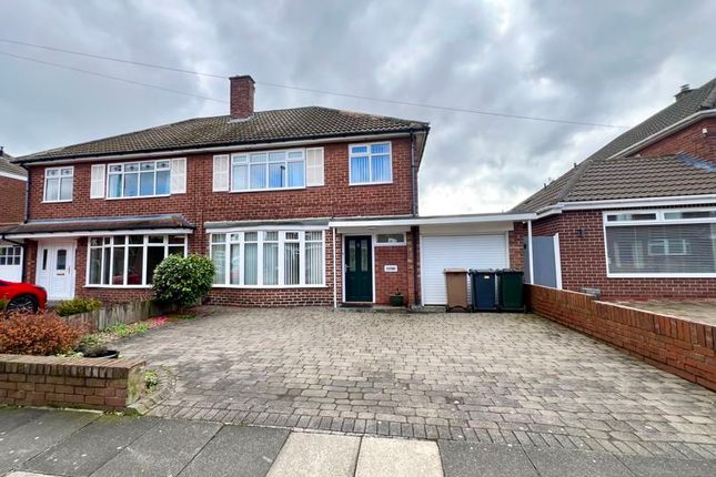 Thumbnail Semi-detached house for sale in Monkhouse Avenue, North Shields