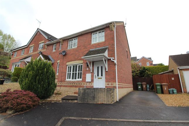 Thumbnail End terrace house for sale in St. Madoc Close, Pontllanfraith, Blackwood