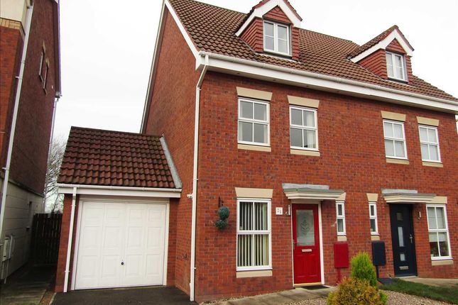 Thumbnail Semi-detached house for sale in Kingfisher Close, Scawby Brook, Brigg