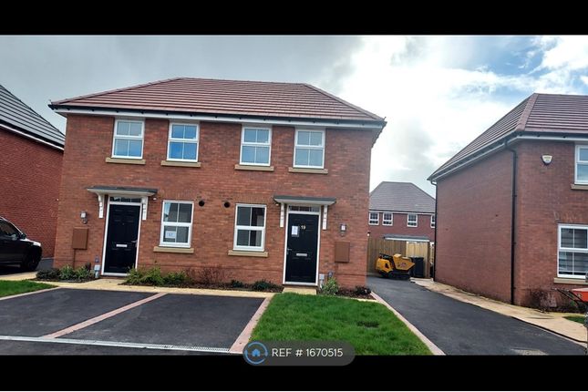 Thumbnail Semi-detached house to rent in Alabaster Way, Rugby