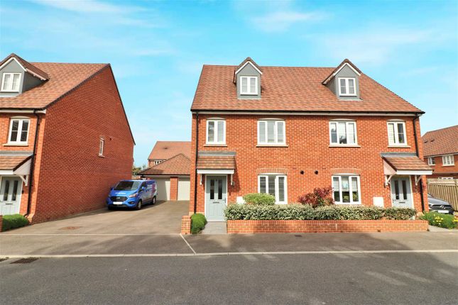 Semi-detached house for sale in White Cross Drive, Woolmer Green, Hertfordshire